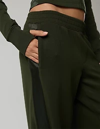 OFFLINE By Aerie ChillUp Satin Track Trouser