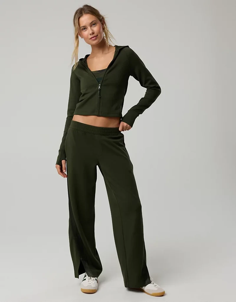 OFFLINE By Aerie ChillUp Satin Track Trouser