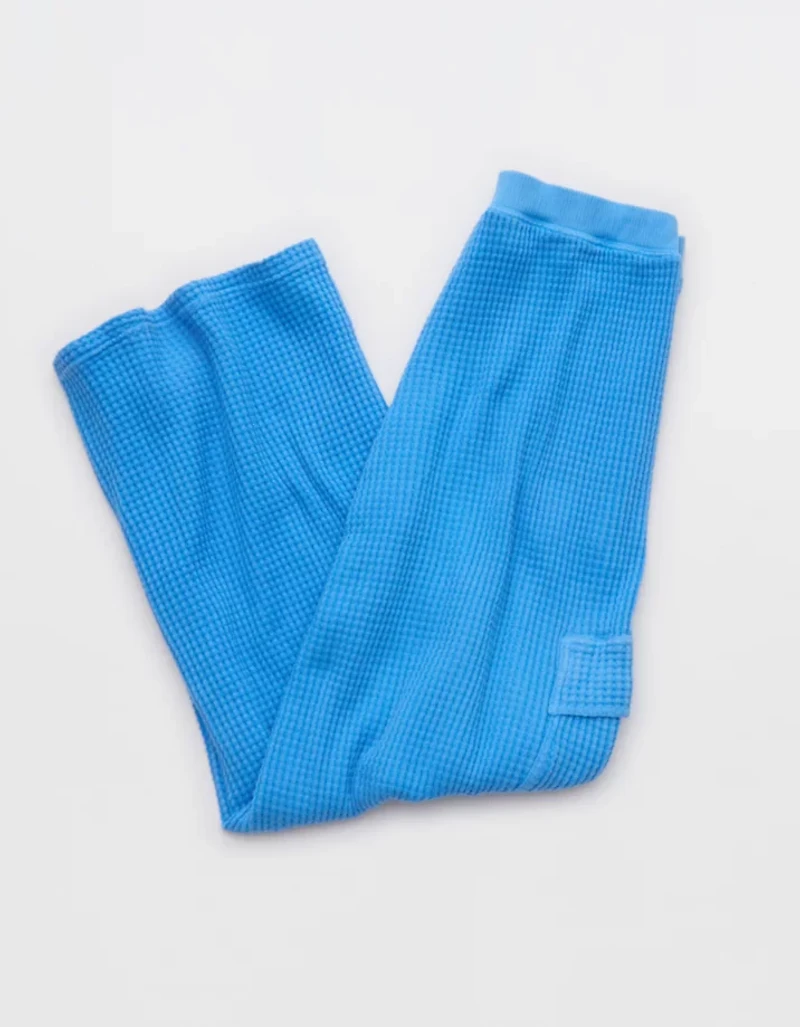 OFFLINE By Aerie Wow! Waffle Cargo Trouser