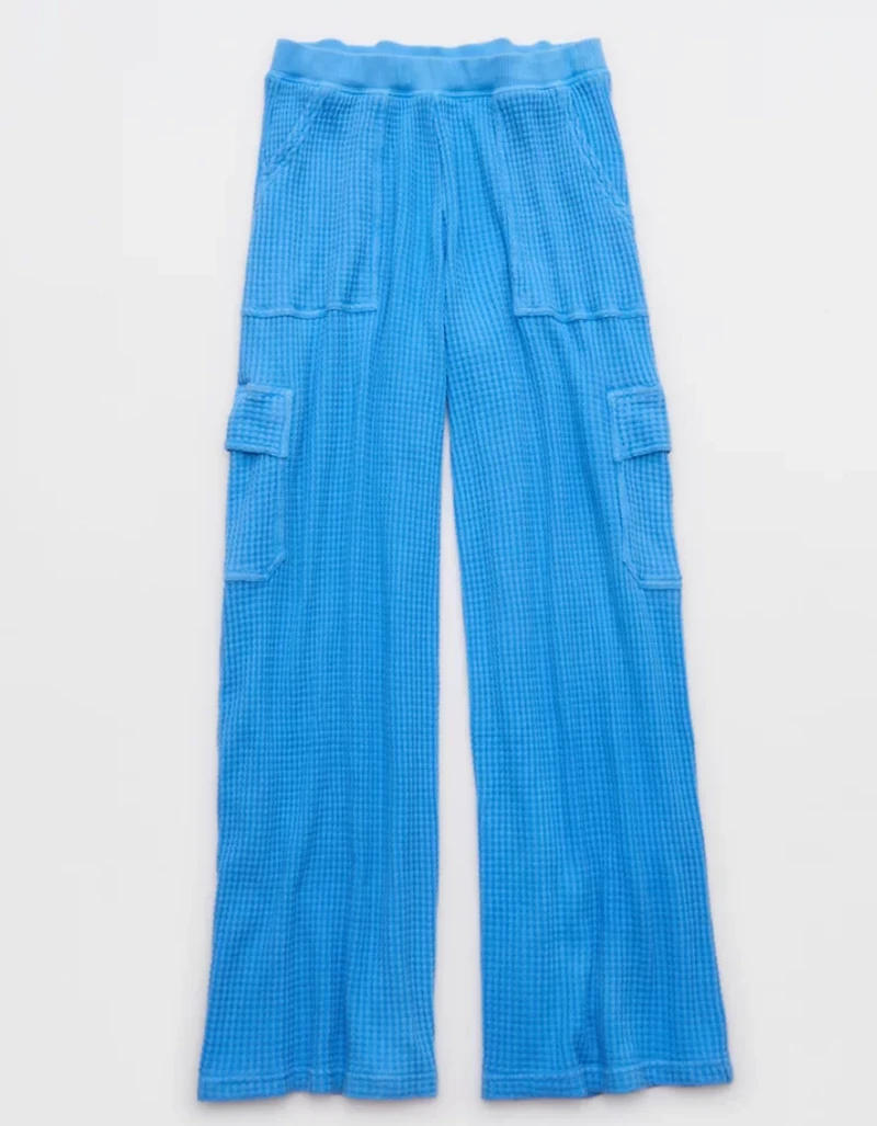 OFFLINE By Aerie Wow! Waffle Cargo Trouser