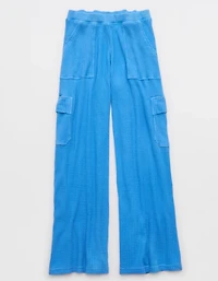 OFFLINE By Aerie Wow! Waffle Cargo Trouser