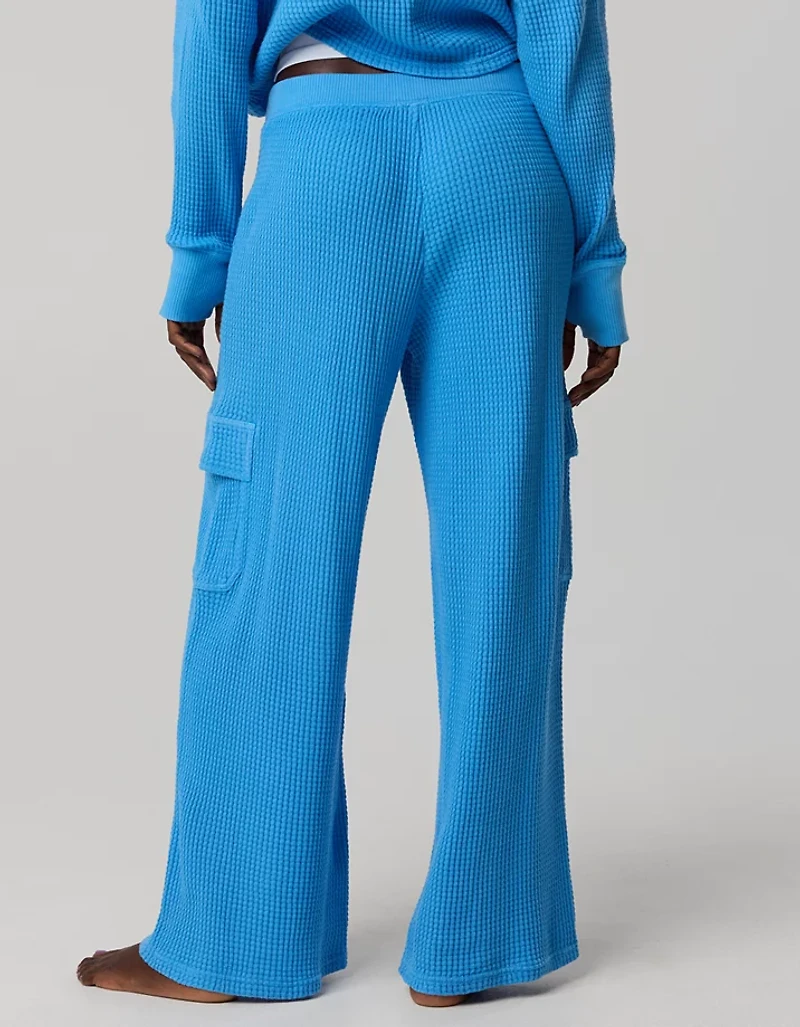 OFFLINE By Aerie Wow! Waffle Cargo Trouser