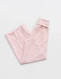 OFFLINE By Aerie OTT Fleece Super Wide Leg Foldover Pant
