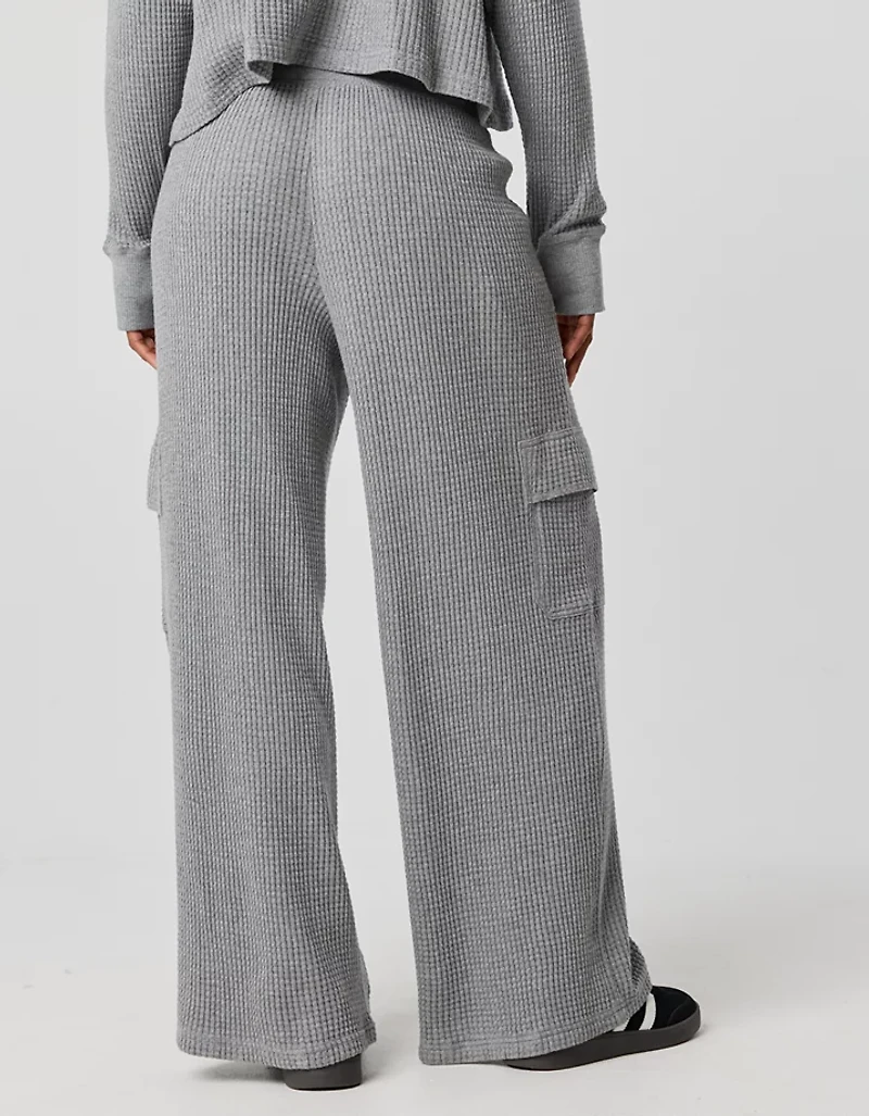 OFFLINE By Aerie Wow! Waffle Cargo Trouser