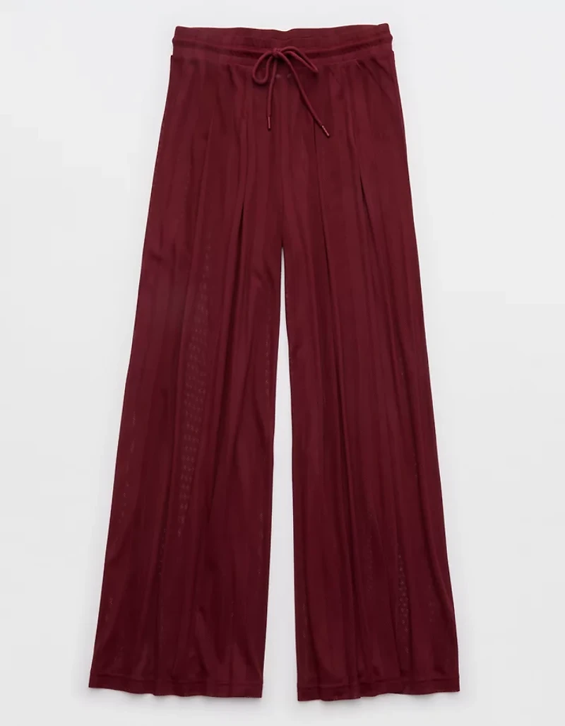 OFFLINE By Aerie Mesh Super Wide Leg Pant