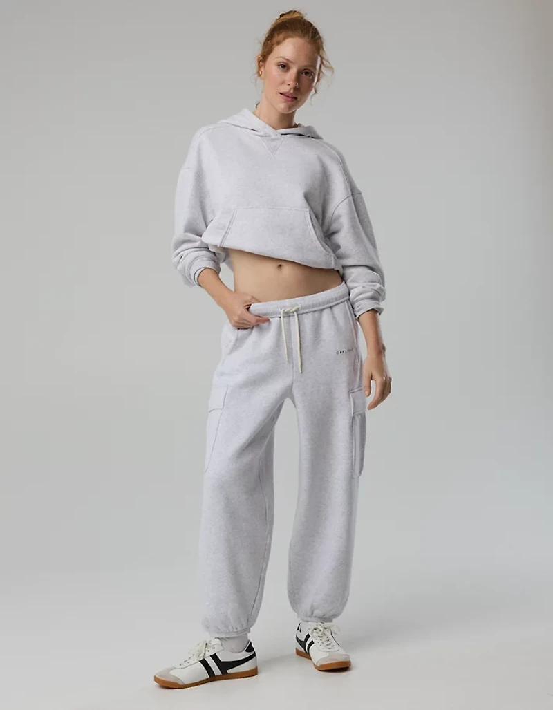 OFFLINE By Aerie Cloud Fleece Baggy Cargo Jogger