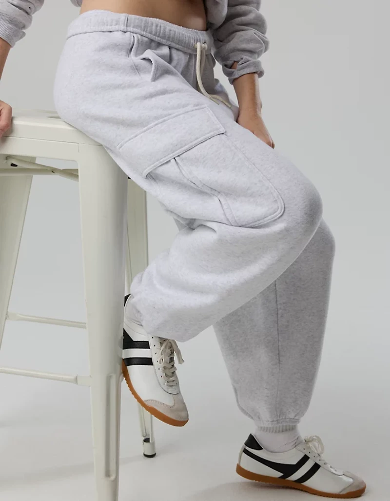 OFFLINE By Aerie Cloud Fleece Baggy Cargo Jogger