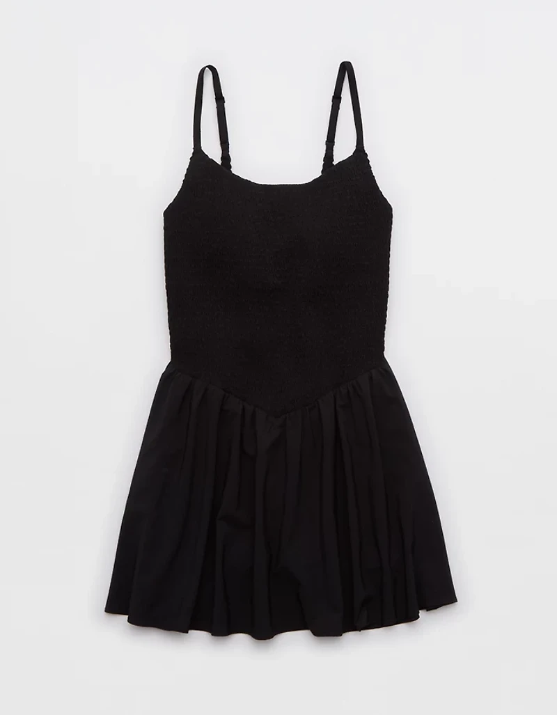 OFFLINE By Aerie Real Me Smocked Flowy Dress