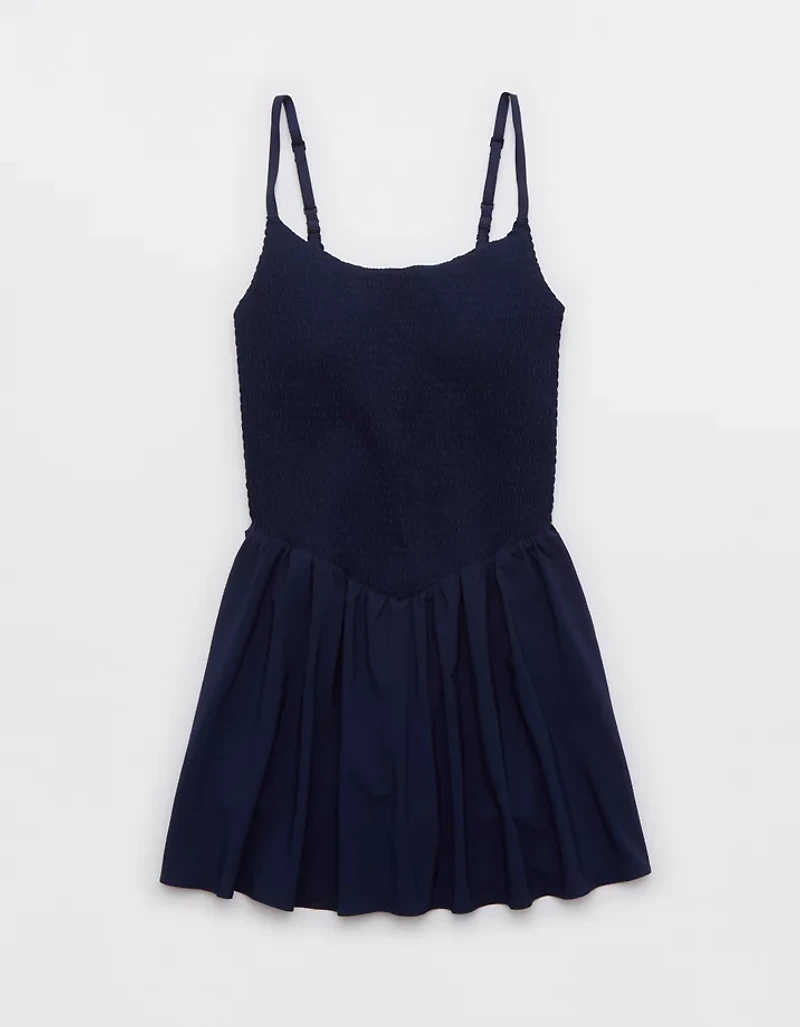 OFFLINE By Aerie Real Me Smocked Flowy Dress