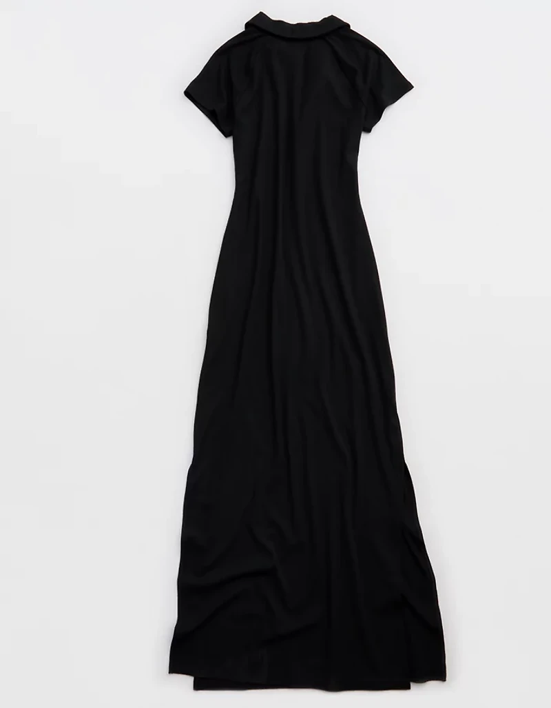 OFFLINE By Aerie Thumbs Up Heavyweight Polo Maxi Dress