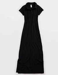 OFFLINE By Aerie Thumbs Up Heavyweight Polo Maxi Dress
