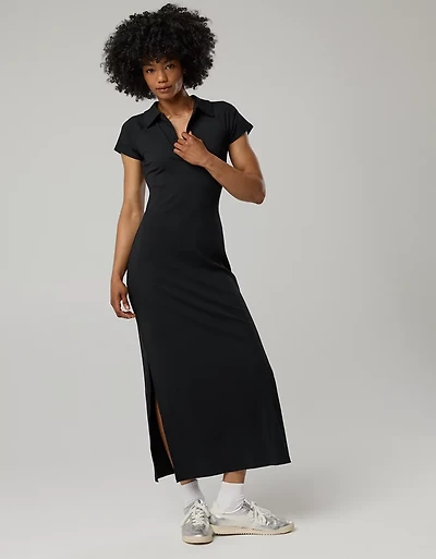 OFFLINE By Aerie Thumbs Up Heavyweight Polo Maxi Dress