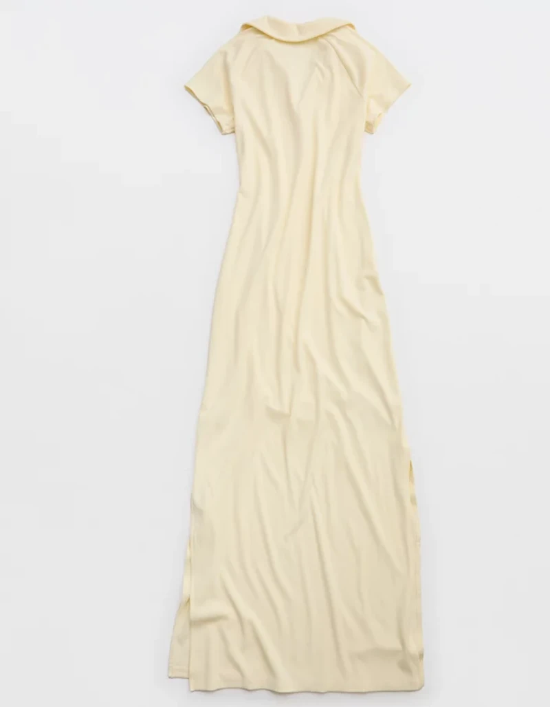 OFFLINE By Aerie Thumbs Up Heavyweight Polo Maxi Dress