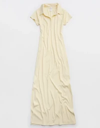 OFFLINE By Aerie Thumbs Up Heavyweight Polo Maxi Dress