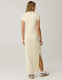 OFFLINE By Aerie Thumbs Up Heavyweight Polo Maxi Dress