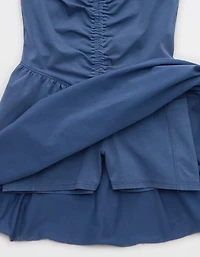 OFFLINE By Aerie OG Cotton Strapless Ruched Mini Dress