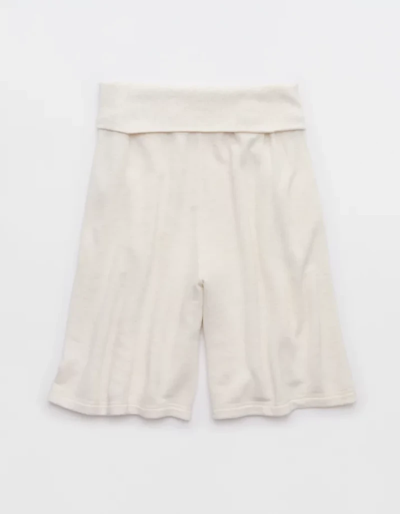 OFFLINE By Aerie Keep It 100 Terry Foldover Long Short