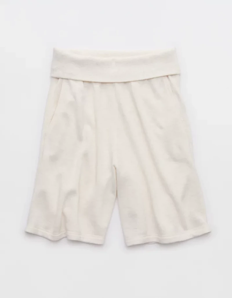 OFFLINE By Aerie Keep It 100 Terry Foldover Long Short