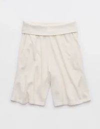 OFFLINE By Aerie Keep It 100 Terry Foldover Long Short