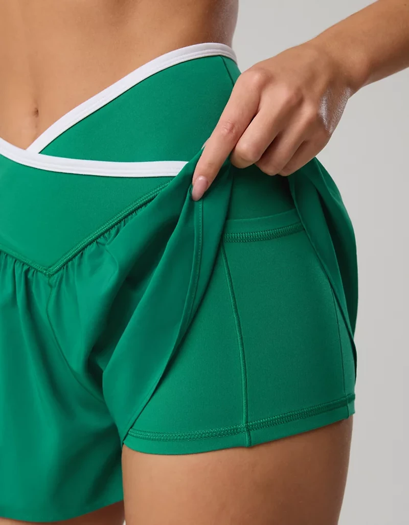 OFFLINE By Aerie Real Me Tipping Crossover Flowy Short