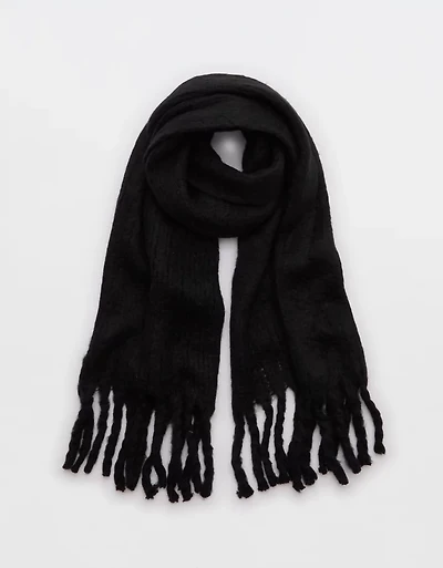Aerie Fuzzy Knit Scarf