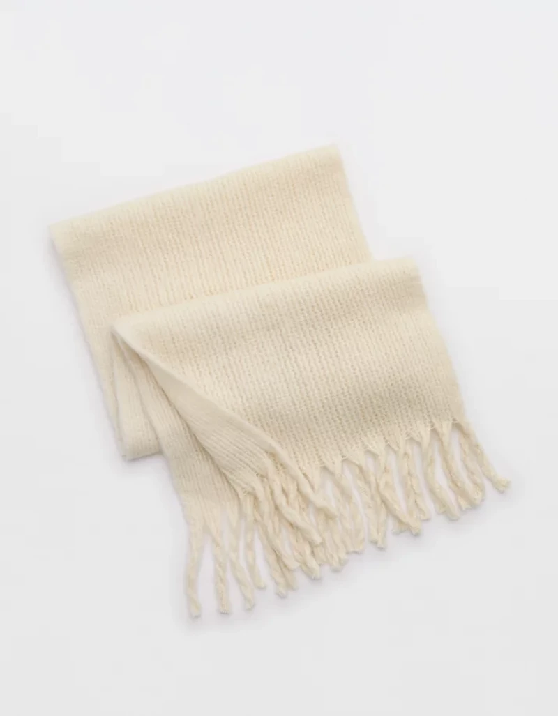 Aerie Fuzzy Knit Scarf