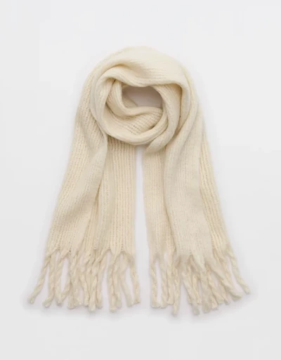 Aerie Fuzzy Knit Scarf