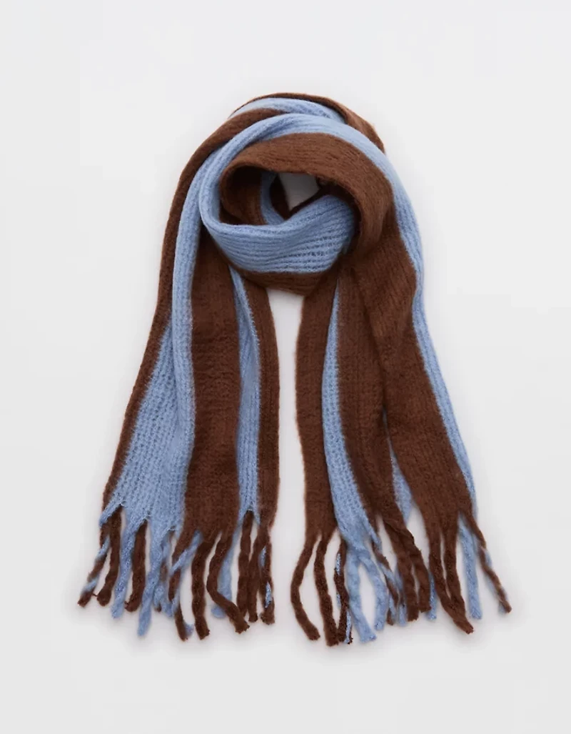 Aerie Fuzzy Knit Scarf