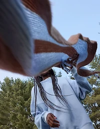 Aerie Fuzzy Knit Scarf