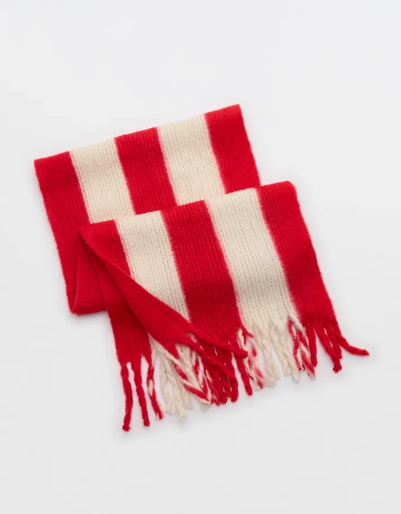Aerie Fuzzy Knit Scarf