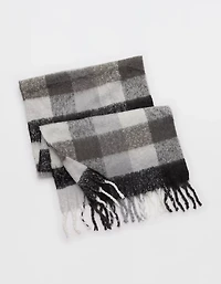 Aerie Fringe Plaid Blanket Scarf