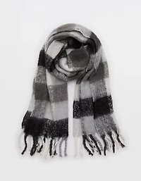 Aerie Fringe Plaid Blanket Scarf