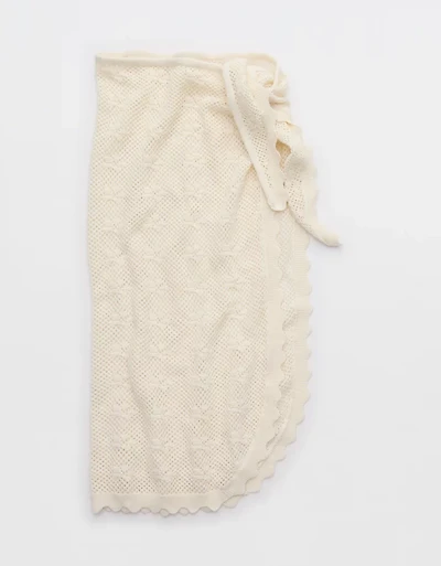 Aerie Scallop Crochet Sarong