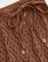 Aerie Crochet Pull-On Mini Skirt