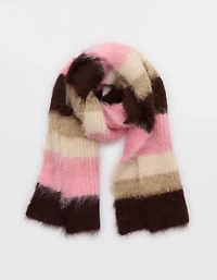 Aerie Fuzzy Stripe Scarf