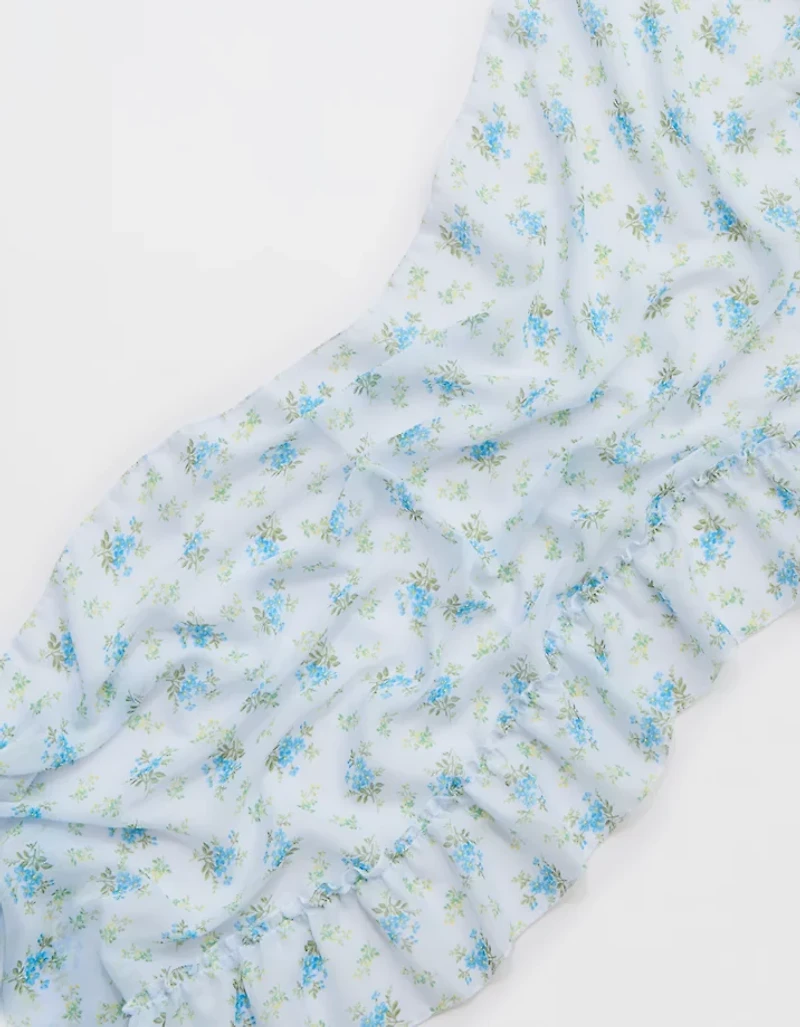 Aerie Chiffon Ruffle Mini Sarong