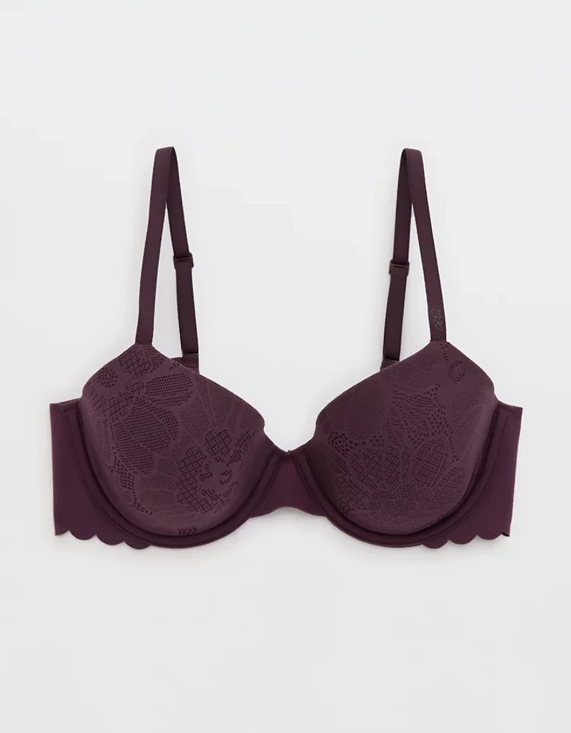 SMOOTHEZ Lace Demi Lightly Lined Bra