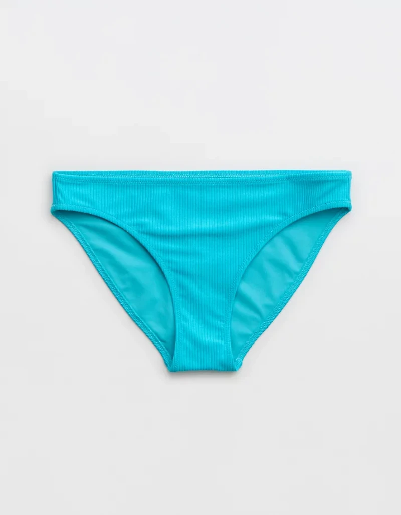 Aerie Shine Rib Full Coverage Bikini Bottom