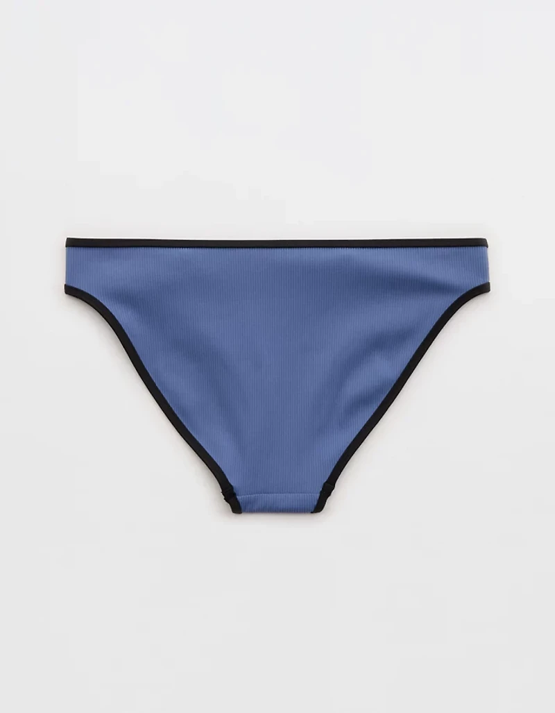 Aerie Full Coverage Ribbed Classic Bikini Bottom
