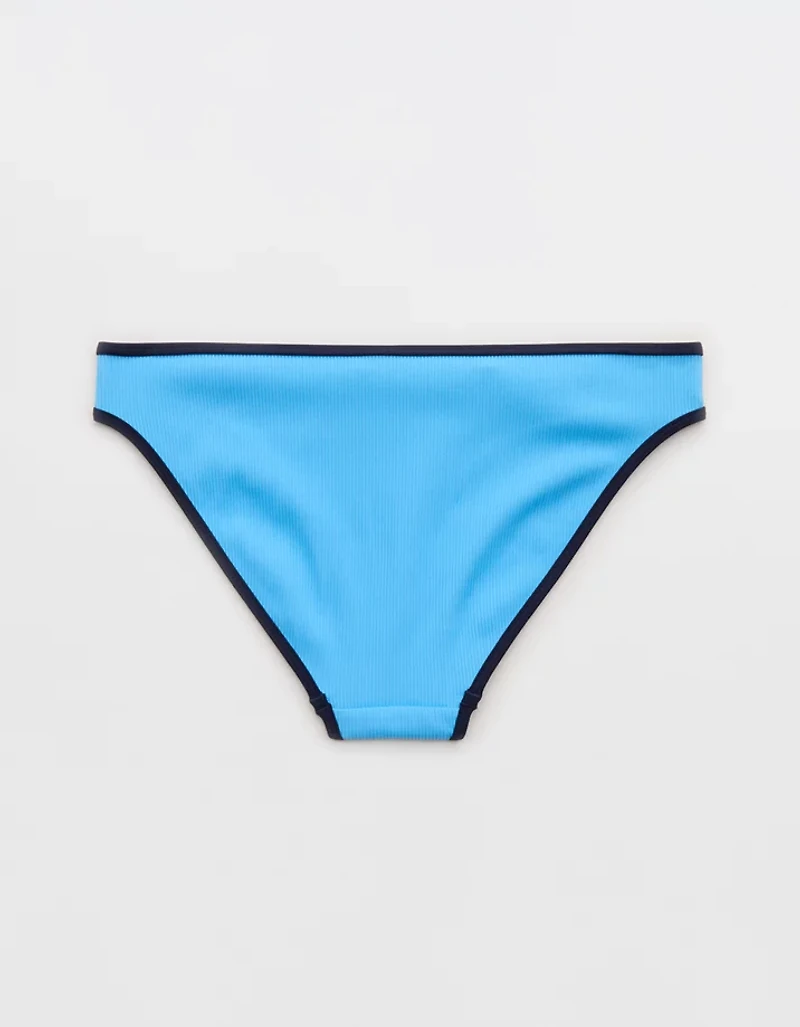 Aerie Full Coverage Ribbed Classic Bikini Bottom