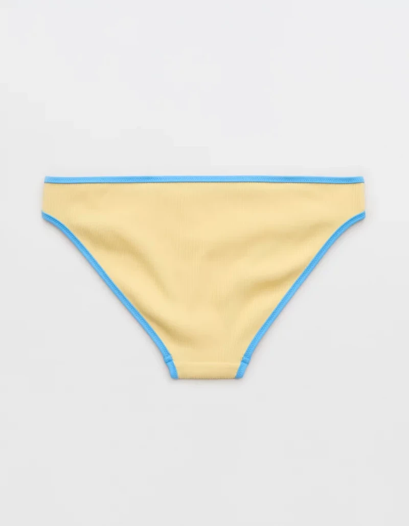 Aerie Ribbed Full Coverage Classic Bikini Bottom