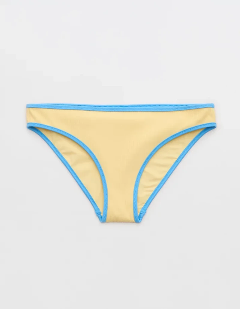 Aerie Ribbed Full Coverage Classic Bikini Bottom