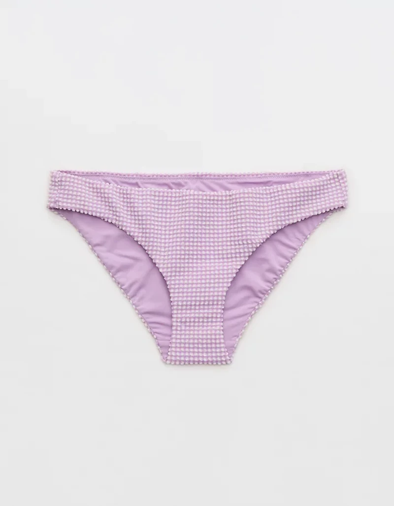 Aerie Seersucker Full Coverage Classic Bikini Bottom