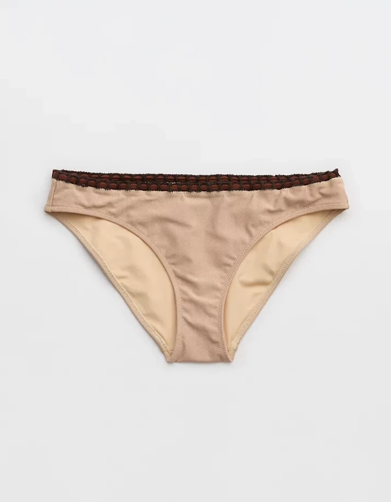 Aerie Crochet Full Coverage Classic Bikini Bottom