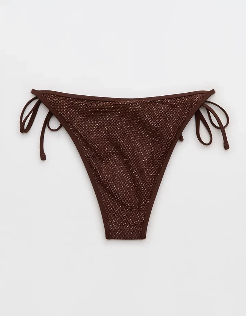 Aerie The Sunbun Metallic Bikini Bottom