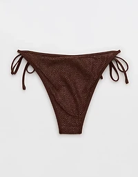 Aerie The Sunbun Metallic Bikini Bottom