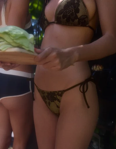 Aerie The Sunbun Lace Bikini Bottom