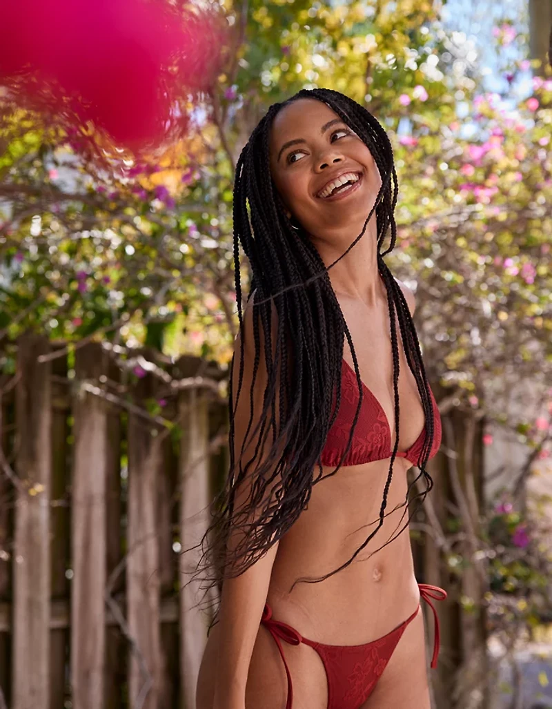 Aerie The Sunbun Lace Bikini Bottom