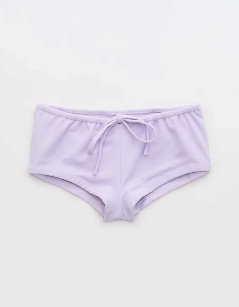 Aerie Terry Boyshort Cheeky Bikini Bottom