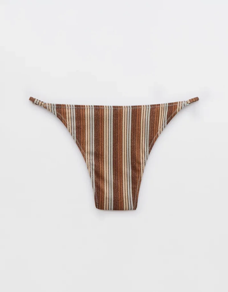 Aerie Sparkle Adjustable Cheekiest Bikini Bottom